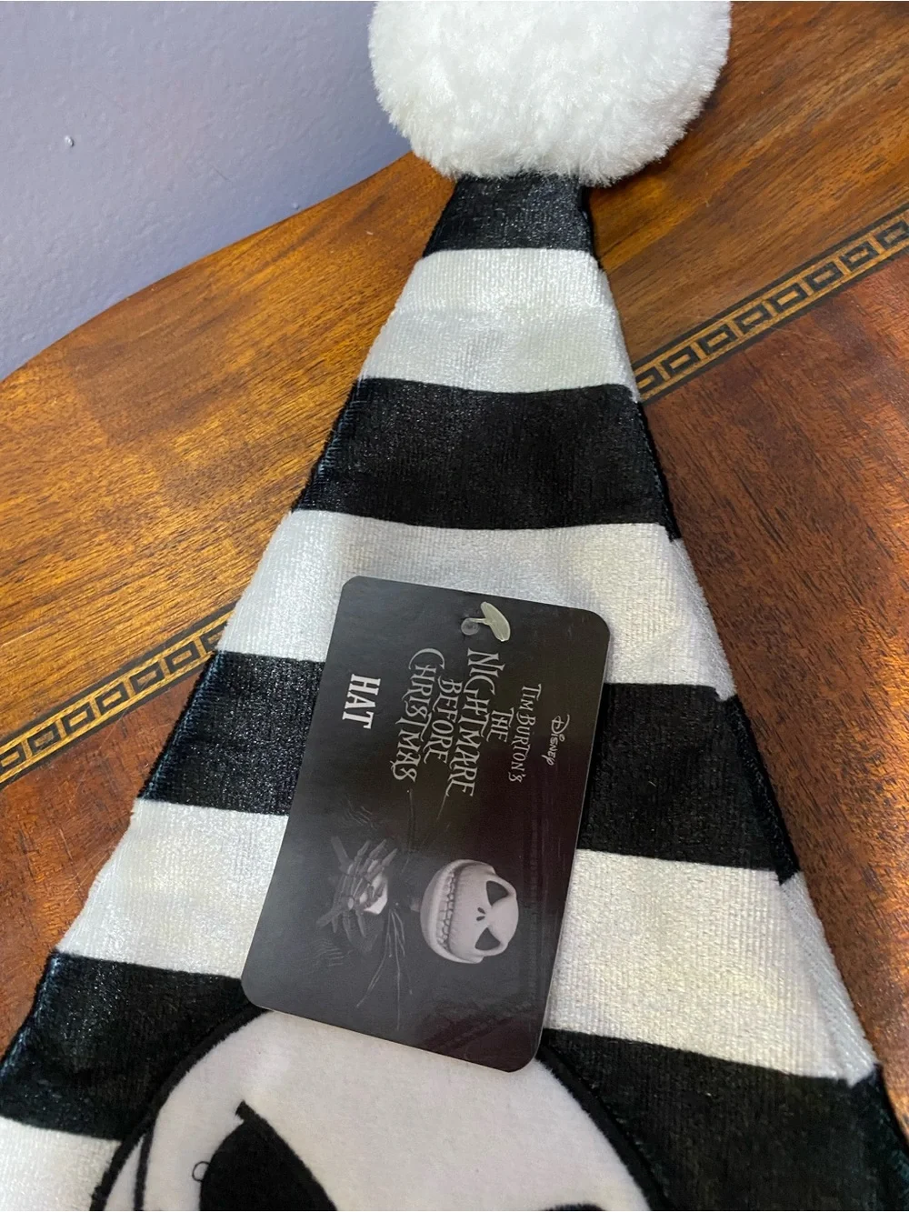 The Nightmare Before Christmas Black & White Striped - Official License Adult